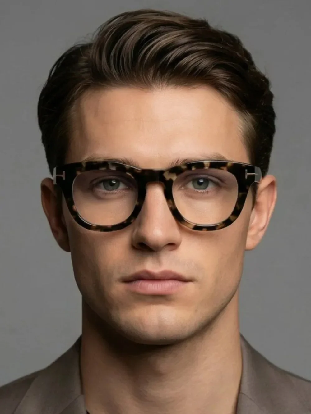 Tom Ford Women Eyeglasses Black Havana Square FT5873-B 005 NEW AUTHENTIC